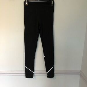 Fabletics Black with Mesh Bottoms Leggings Size XS